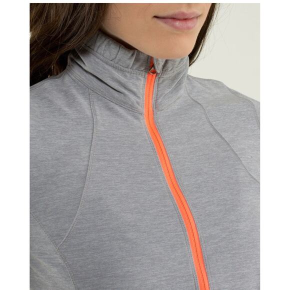 Lululemon Pullover Womens 4 Heathered Grey Forthright 1/2 Zip - Picture 6 of 12